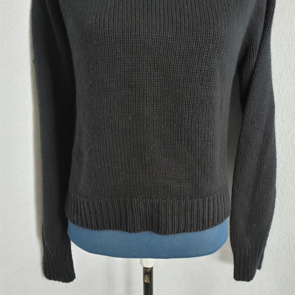 Planet Gold Black Turtleneck Sweater - Picture 4 of 6